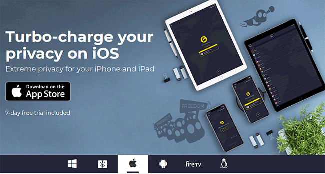 CyberGhost vpn IOS iPhone