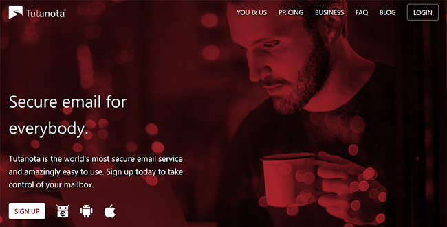 Tutanota secure email vpn