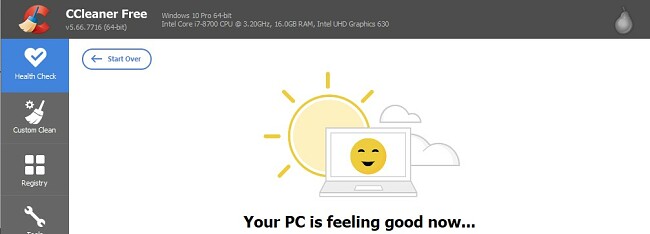 скріншот програми CCleaner