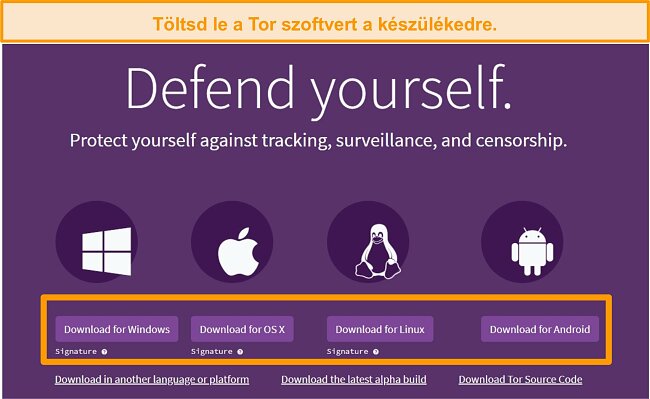 A Tor projekt let&ouml;lt&eacute;si oldal&aacute;nak &aacute;ttekint&eacute;se