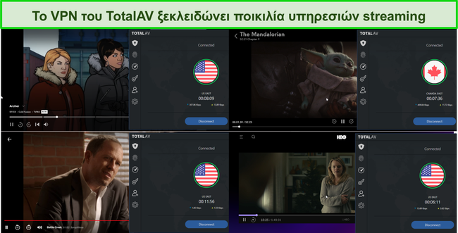 &Sigma;&tau;&iota;&gamma;&mu;&iota;ό&tau;&upsilon;&pi;&omicron; &omicron;&theta;ό&nu;&eta;&sigmaf; &tau;&omicron;&upsilon; Total AV VPN &gamma;&iota;&alpha; &tau;&omicron;&nu; &alpha;&pi;&omicron;&kappa;&lambda;&epsilon;&iota;&sigma;&mu;ό &tau;&omega;&nu; Hulu, Disney +, Netflix &kappa;&alpha;&iota; HBO Max.