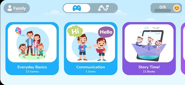 Screenshot of the Otsimo app