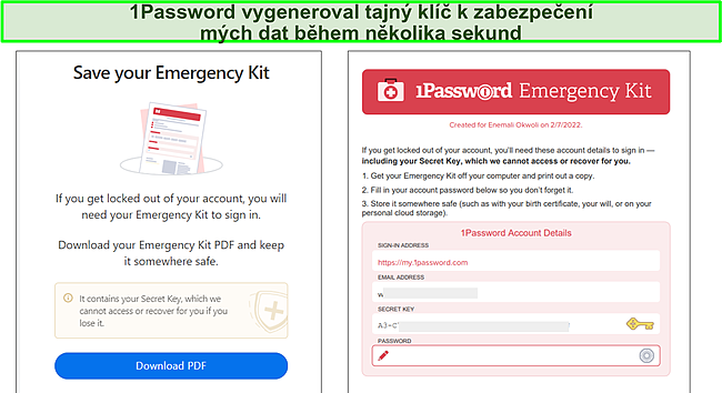 1 Pohotovostn&iacute; sada pro heslo.