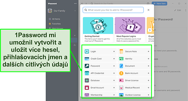 1Password usnadňuje přid&aacute;v&aacute;n&iacute; hesel.