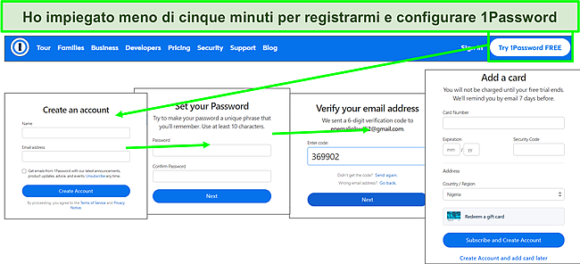 1Password &egrave; facile da configurare.