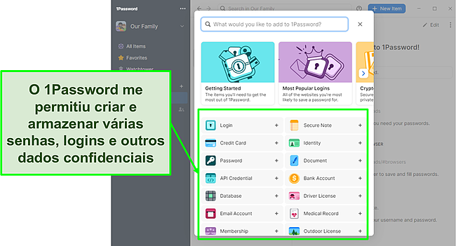 O 1Password facilita a adi&ccedil;&atilde;o de senhas.