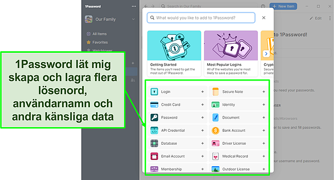 1Password g&ouml;r det enkelt att l&auml;gga till l&ouml;senord.