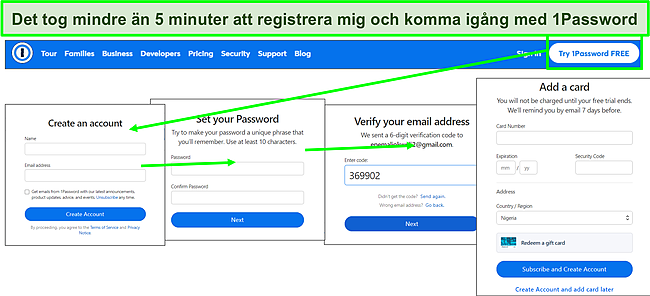1Password &auml;r l&auml;tt att st&auml;lla in.