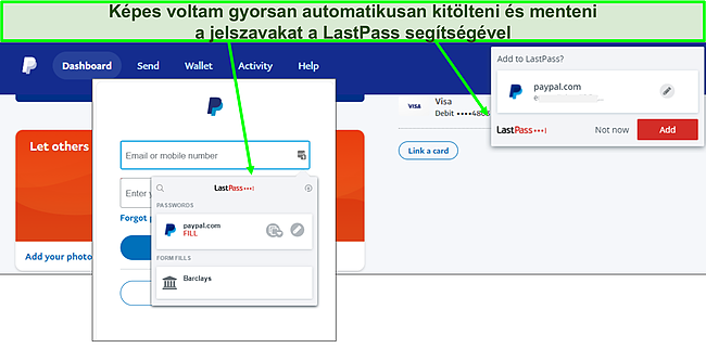 K&eacute;pernyők&eacute;p a LastPass automatikus kit&ouml;lt&eacute;si funkci&oacute;j&aacute;r&oacute;l.