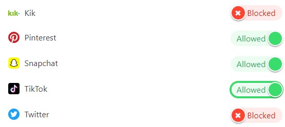 בקרת אפליקציית Bark