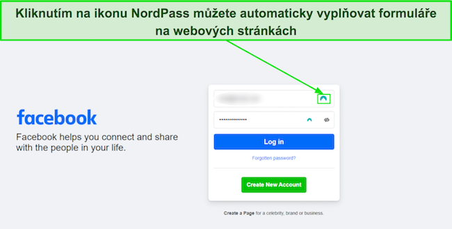 Sn&iacute;mek obrazovky funkce automatick&eacute;ho vyplňov&aacute;n&iacute; NordPass