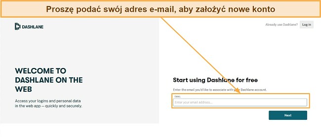 Zdjęcie: Formularz rejestracyjny - Proszę podać sw&oacute;j adres e-mail, aby założyć nowe konto