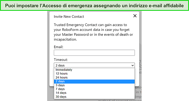 Screenshot di Roboform.