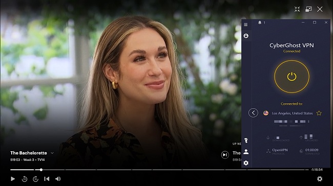 צילום מסך של הרווקה פרק 3 באמצעות CyberGhost