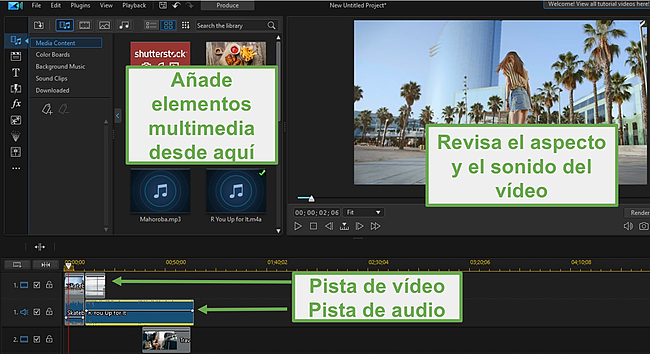 Edici&oacute;n de v&iacute;deo PowerDirector.