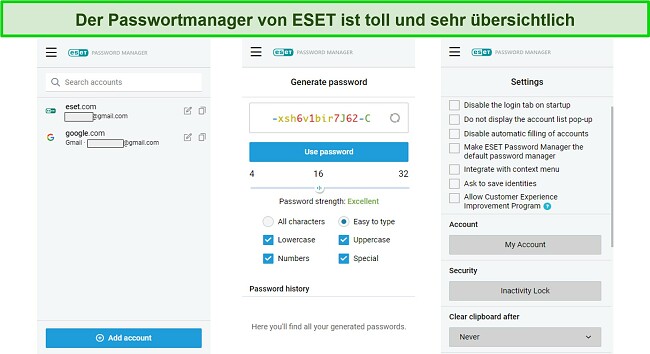 Verwenden des Passwort-Managers von ESET zum Speichern vertraulicher Informationen und Generieren von Passw&ouml;rtern