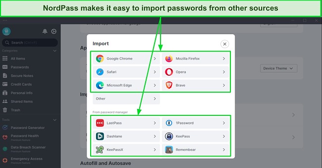 It&rsquo;s effortless to import passwords from other sources into NordPass