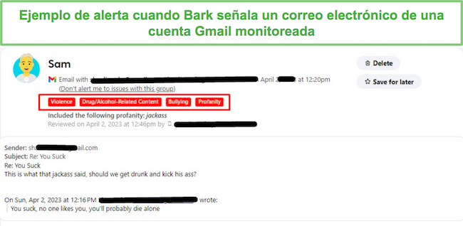Supervisi&oacute;n de ladridos de Gmail