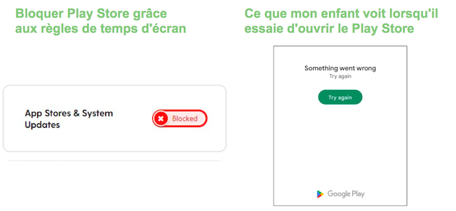 L'&eacute;corce bloque le Play Store